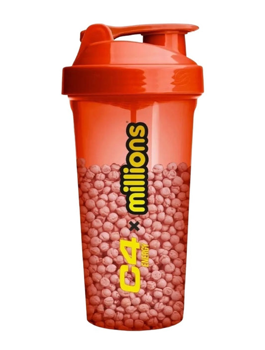 C4 Energy x Millions Strawberry Shaker, Red - 800 ml.