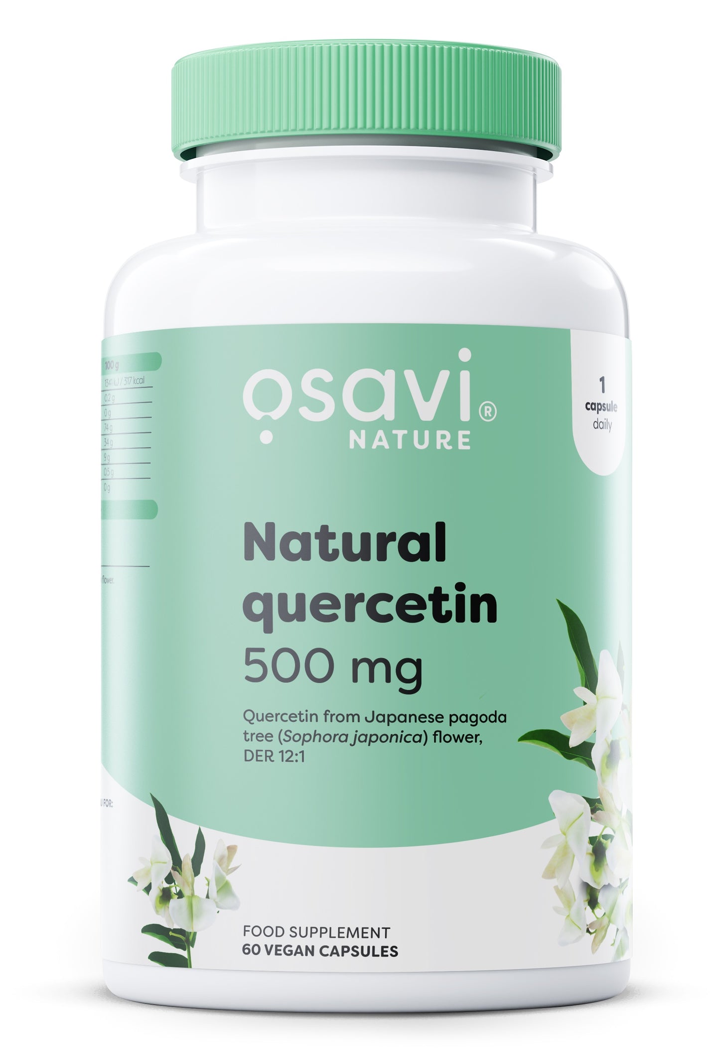 Natural Quercetin, 500mg - 60 vegan caps