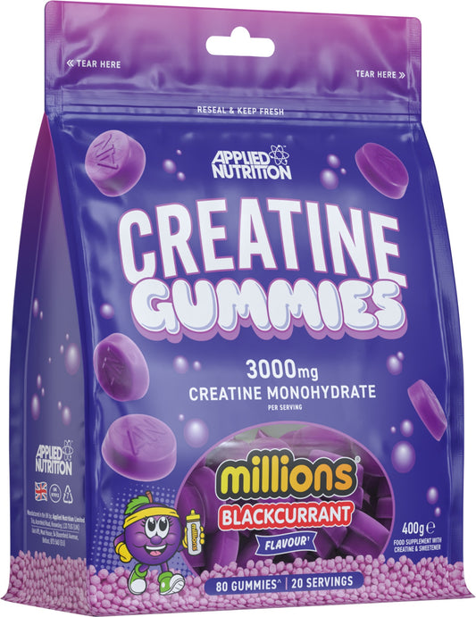 Creatine Gummies, Millions Blackcurrant - 80 gummies
