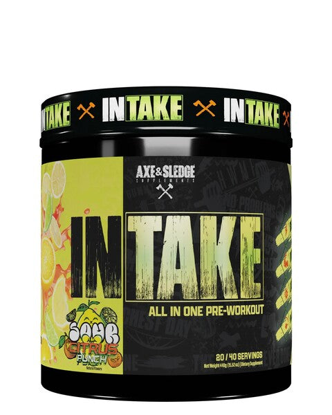 Intake All in One Pre-Workout, Sour Citrus Punch - 440g