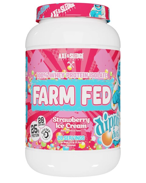 Farm Fed, Dippin' Dots Strawberry Ice Cream - 828g