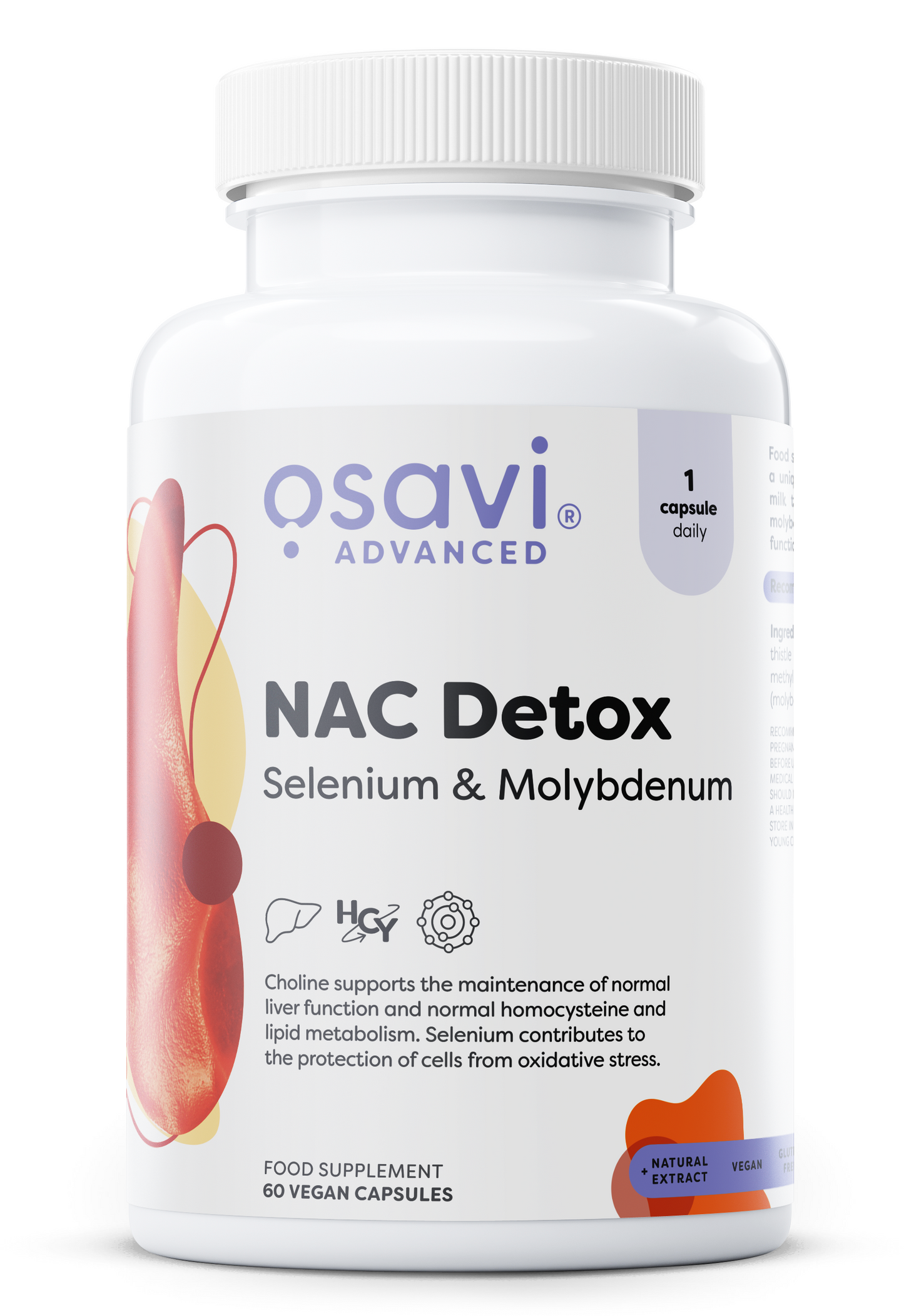 NAC Detox, Selenium & Molybdenum - 60 vegan caps