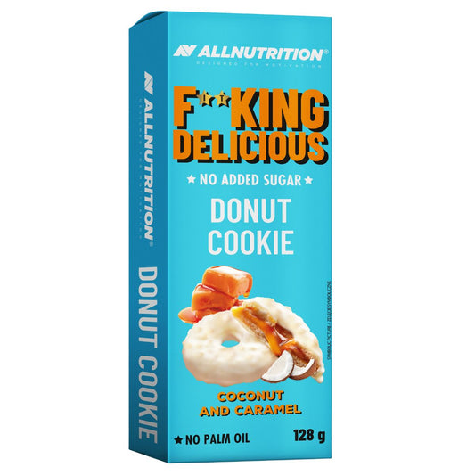 Fitking Delicious Donut Cookie, Coconut and Caramel - 128g