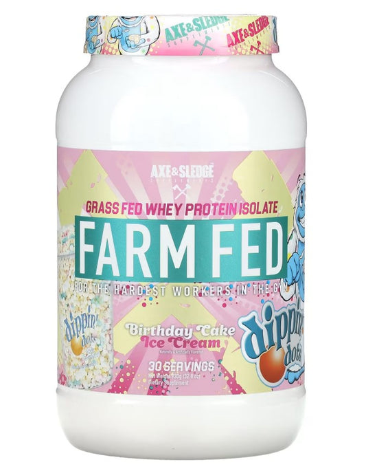 Farm Fed, Dippin' Dots Birthday Cake Ice Cream - 930g