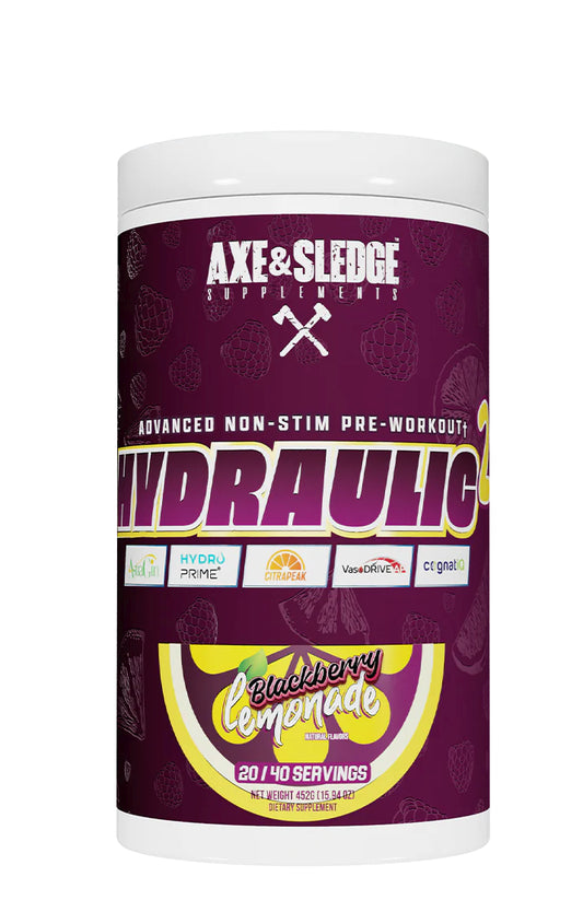 Hydraulic V2 Non-Stim Pre-Workout, Blackberry Lemonade - 452g