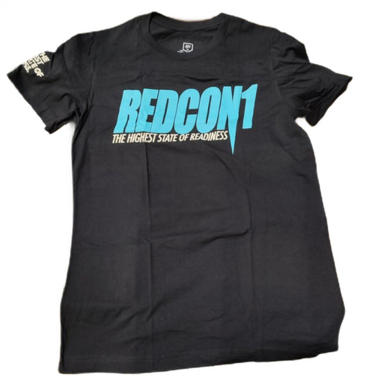 Redcon1 OG T-Shirt, Teal on Black - Medium