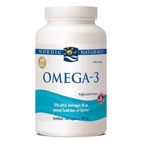(Danish Label) Omega-3 Fiskeolie, 690mg Lemon - 180 softgels