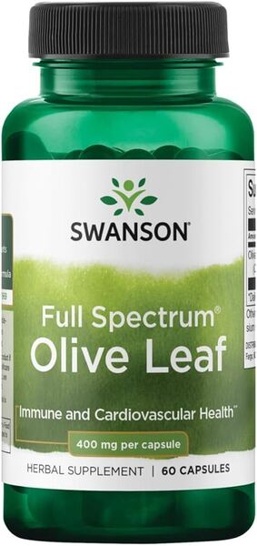 Full Spectrum Olive Leaf, 400mg - 60 caps