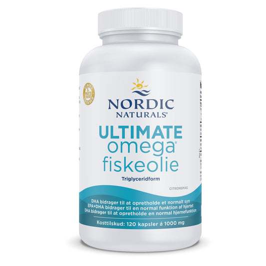 (Danish Label) Ultimate Omega Fiskeolie, 1280mg Lemon - 120 softgels