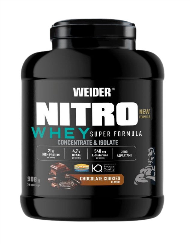 Nitro Whey Super Formula, Chocolate Cookies - 908g