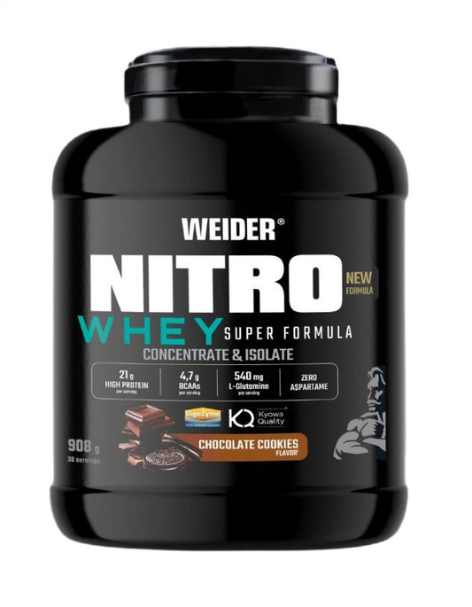Nitro Whey Super Formula, Chocolate Cookies - 908g