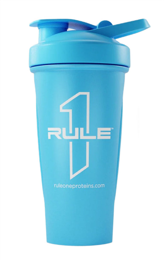 R1 Outlined Logo Shaker Cup, Blue - 600 ml.