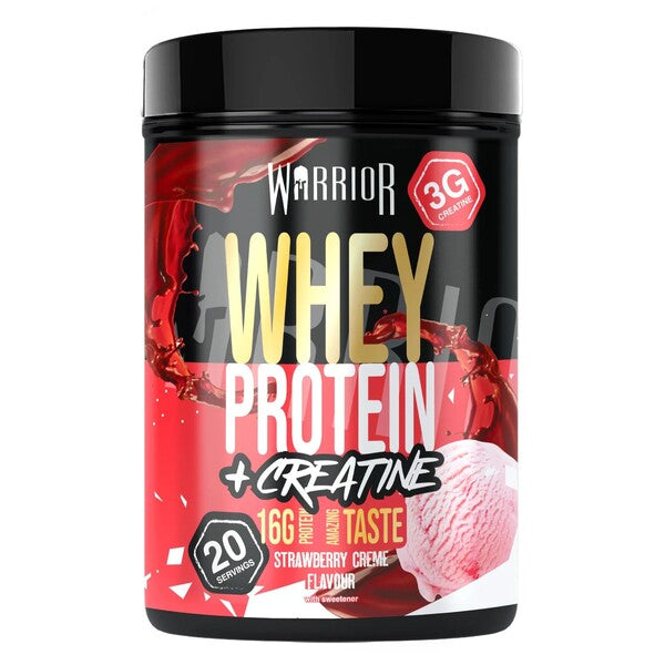 Whey Protein + Creatine, Strawberry Creme - 500g