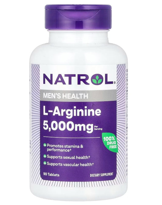 L-Arginine, 5000mg - 90 tablets