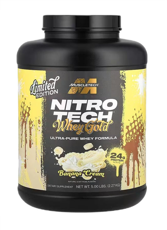 Nitro-Tech Whey Gold, Banana Cream - 2270g