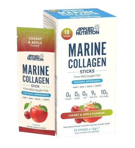 Marine Collagen Sticks, Cherry & Apple - 10 x 12g