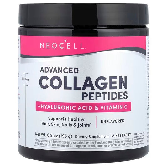 Advanced Collagen Peptides with Vitamin C & Hyaluronic Acid - 195g