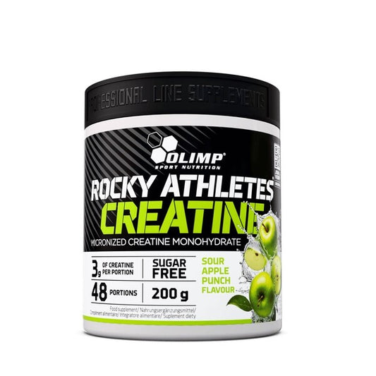 Rocky Athletes Creatine, Sour Apple Punch - 200g