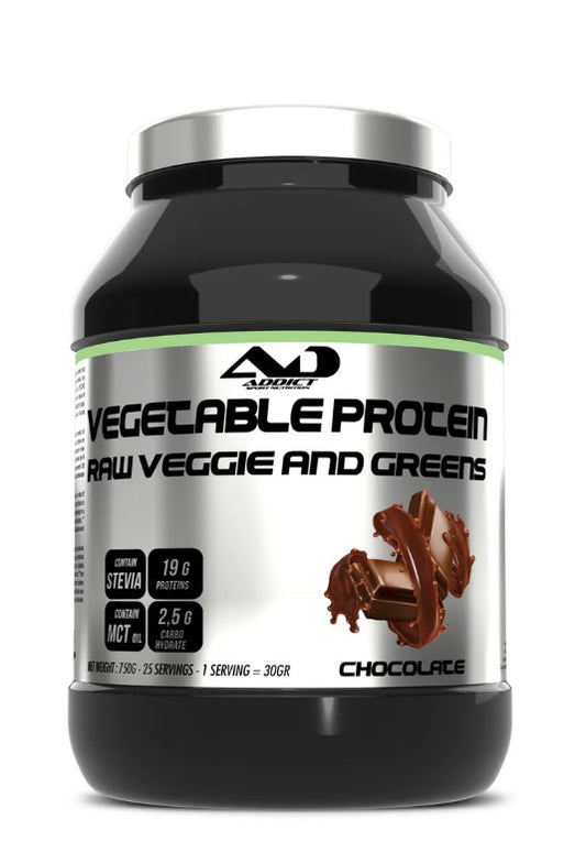 Vegetable Protein Raw Veggie and Greens, Chocolate - 750g