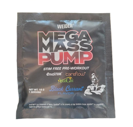 Mega Mass Pump, Black Currant - 18g (1 serving)