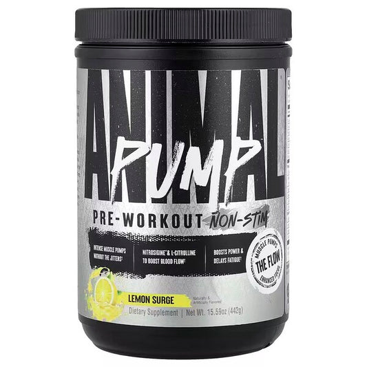 Pump Pre-Workout Non-Stim, Lemon Surge - 442g