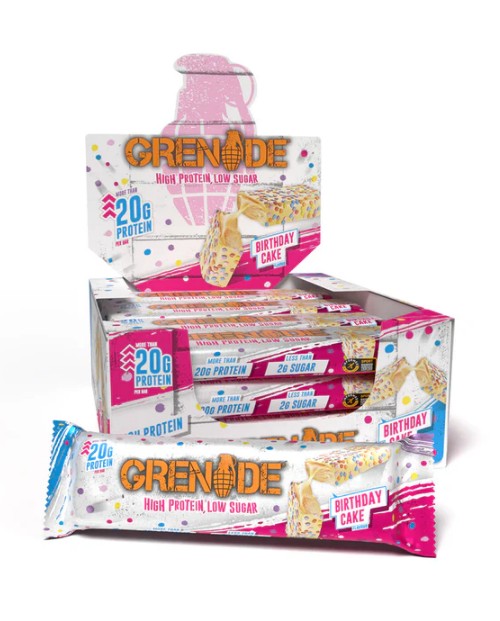 Protein Bars, Birthday Cake (EAN 5060221204613) - 12 x 60g