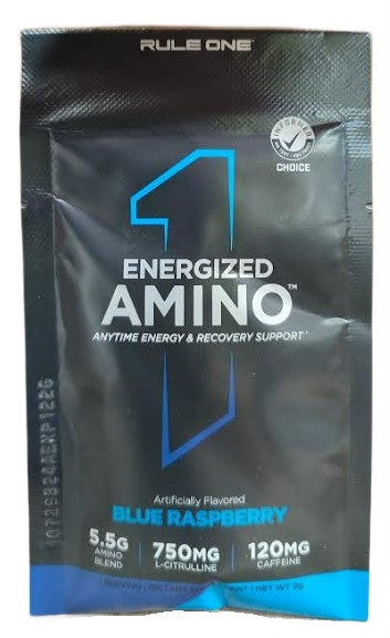 Energized Amino, Blue Raspberry - 9g (1 serving)