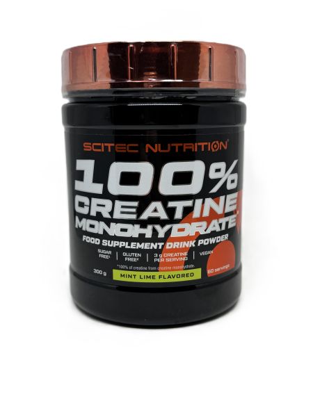 100% Creatine Monohydrate, Mint Lime - 300g