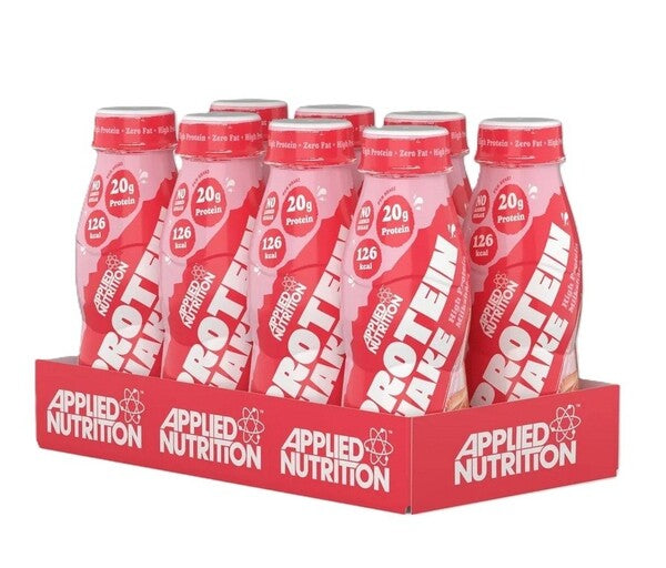High Protein Shake, Strawberries & Cream - 8 x 330 ml.