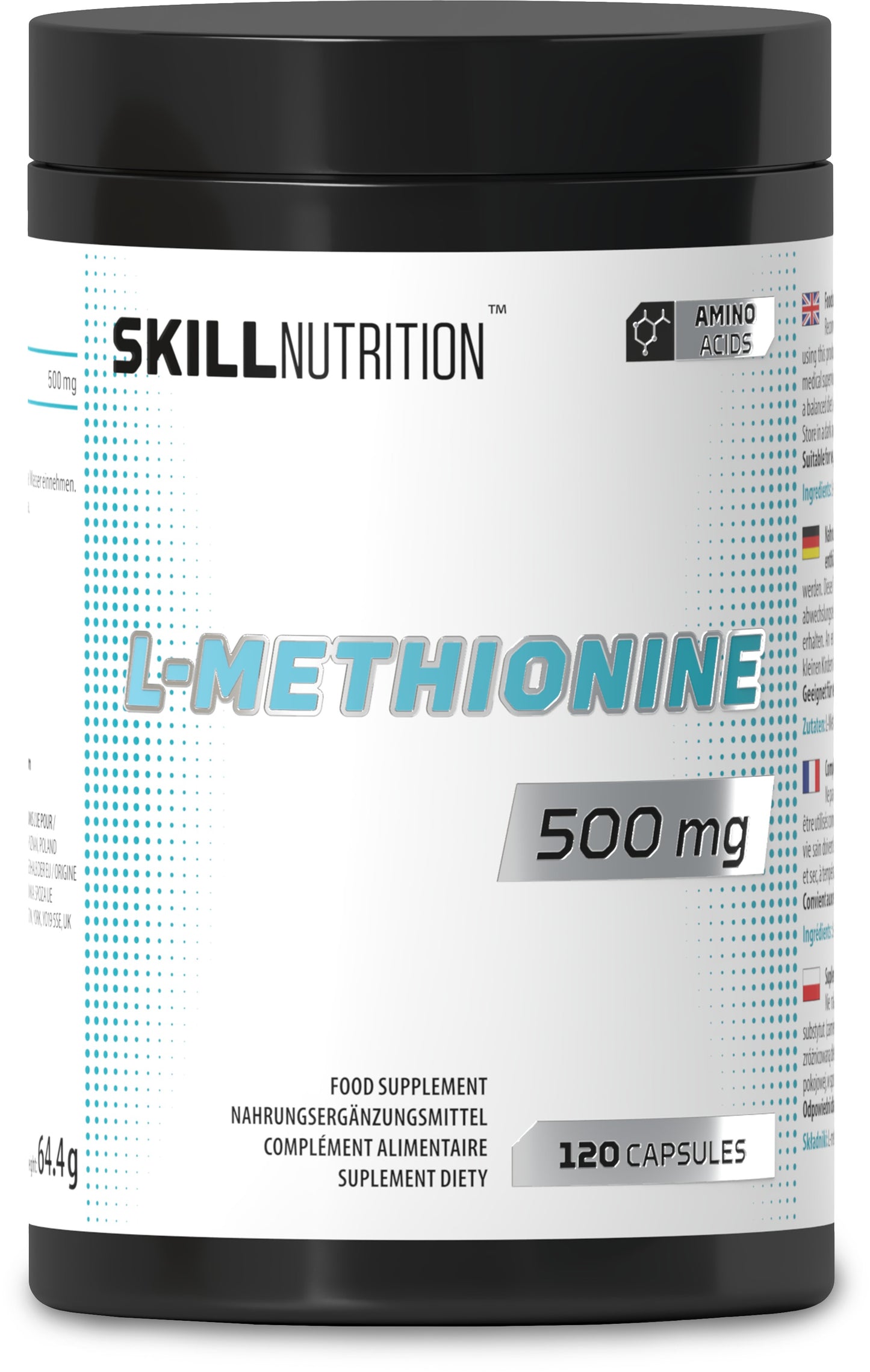 L-Methionine, 500mg - 120 vegan caps