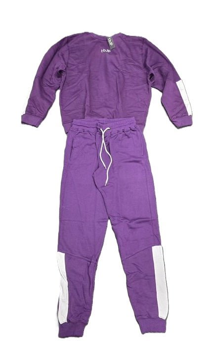 TBJP Sweatshirt + Pants, Purple - Large