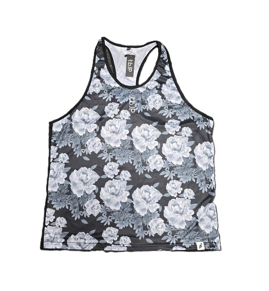 TBJP Tank Top, Flowers Blue - XXX-Large