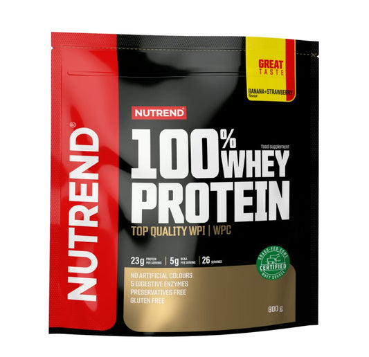 100% Whey Protein, Banana + Strawberry - 800g